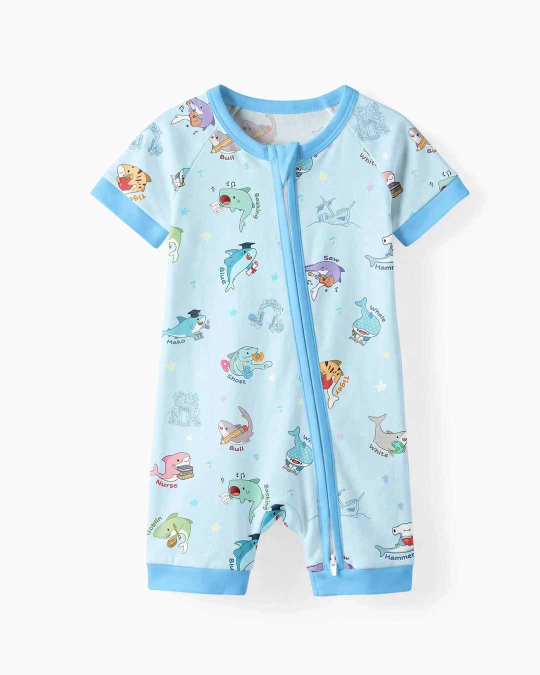 Shark School Bamboo Shorty Zippy