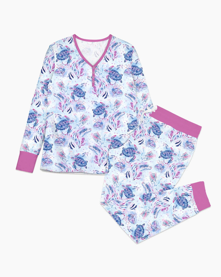Little Turtles Family Matching Bamboo Women Pajama Set