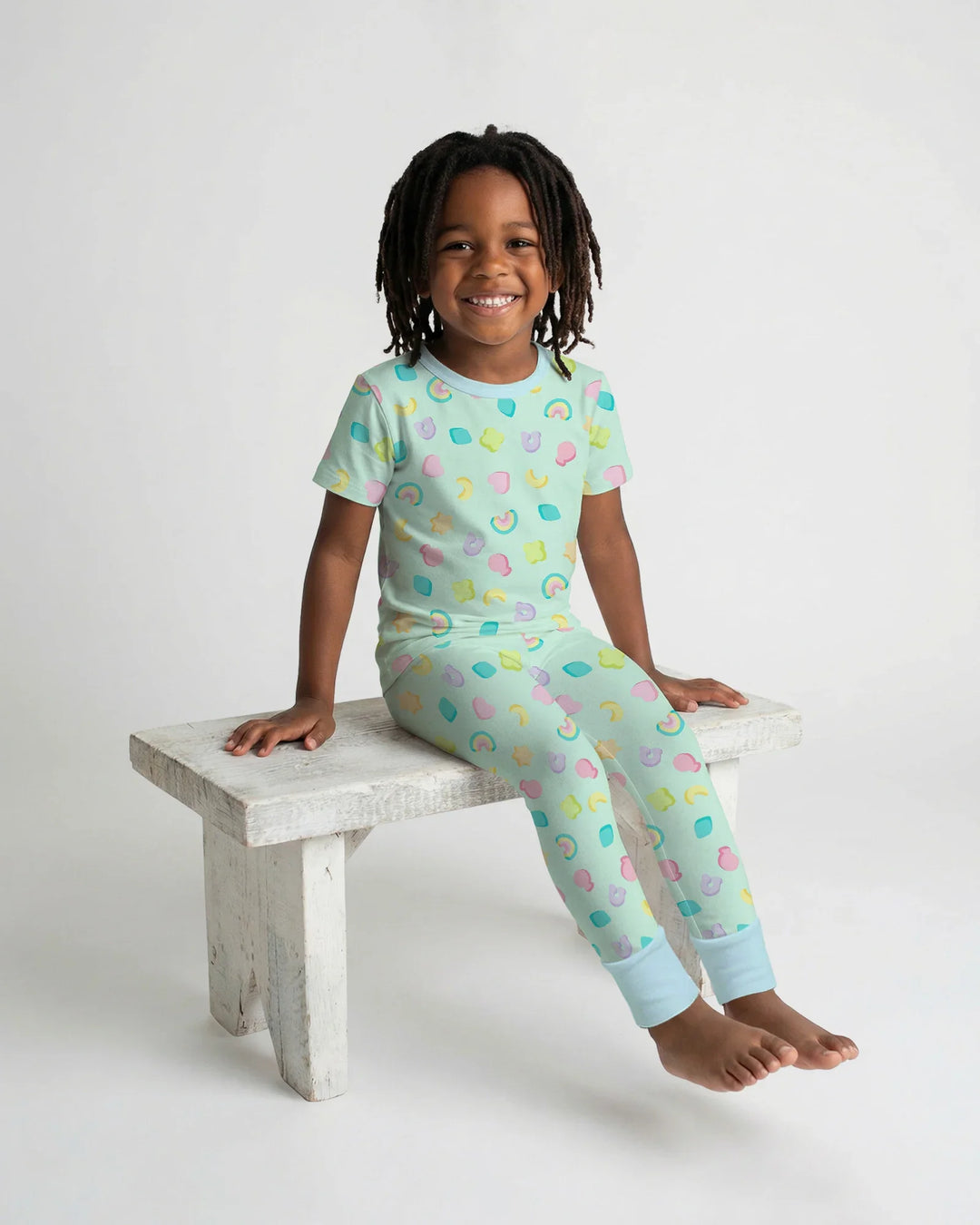 Zweiteiliges, kurzärmliges Pyjama-Set mit Marienkäfern