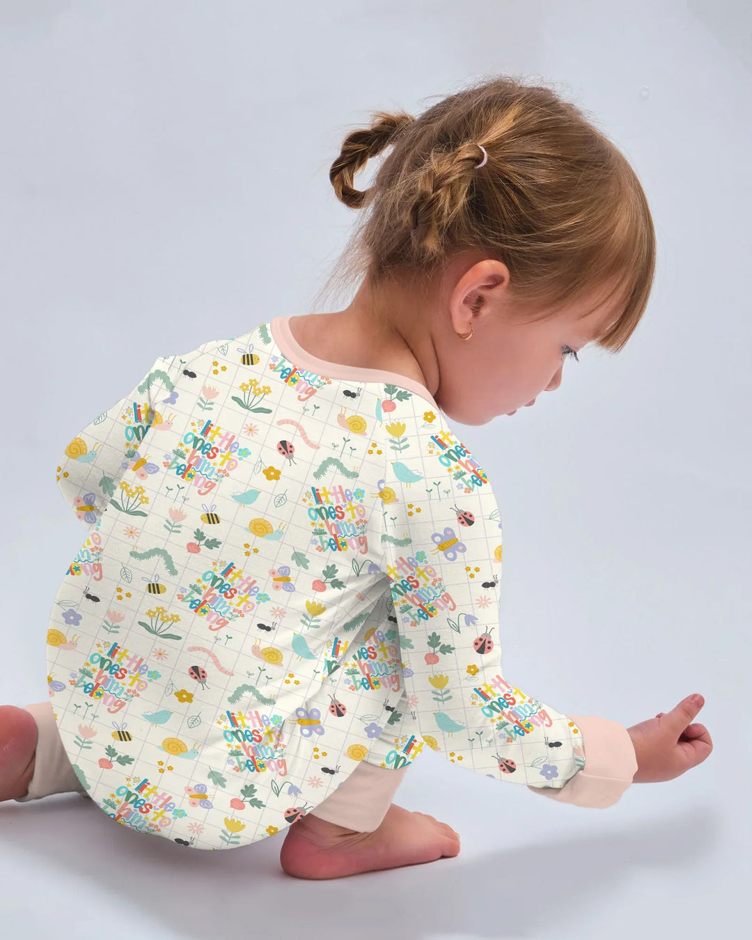 Gerippte Babykleidung mit individuellem Foto - Weich &amp; Skizzenhaft