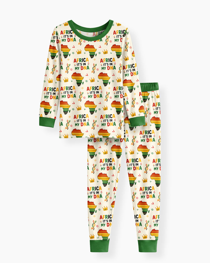Conjunto de pijama de dos piezas de bambú de manga larga