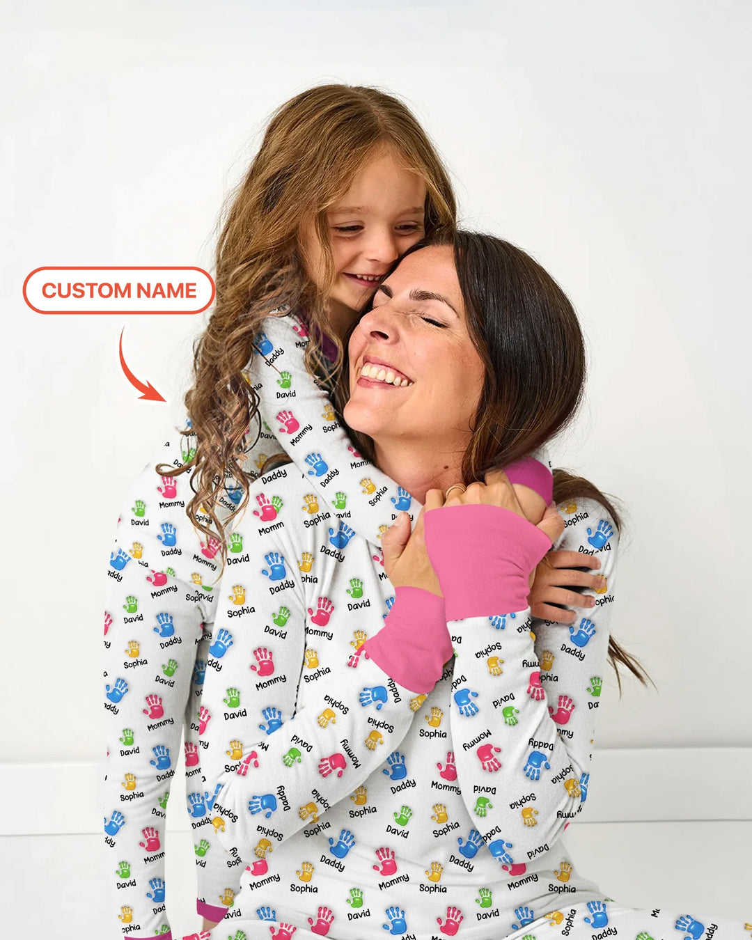 First Mother Day - Handprints Bamboo Men's Pajama Set