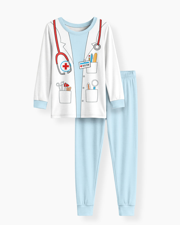 Future Doctor Bamboo Two Piece Long Sleeve Pajama Set
