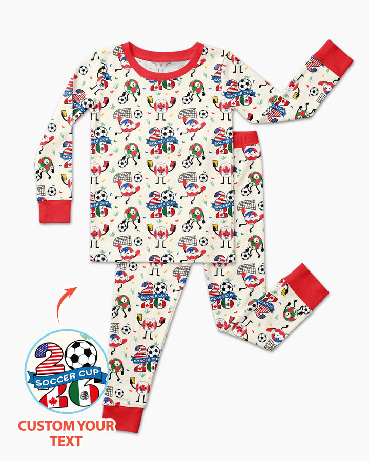 Soccer Squad 2026 Bamboo Two Piece Long Sleeve Pajama Set