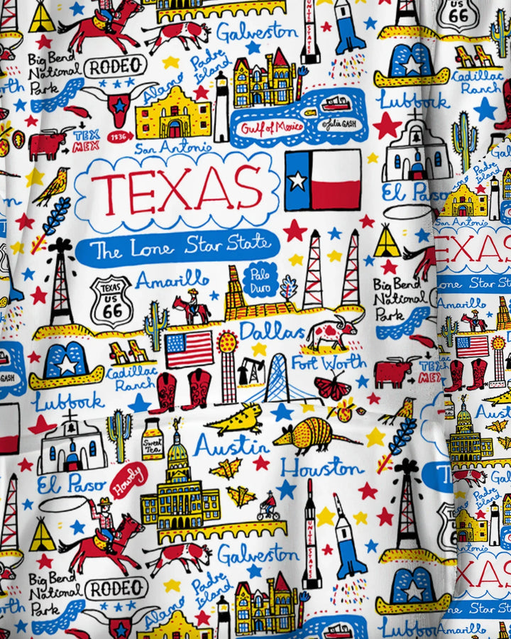 Sudadera con capucha y manta de bambú Lone Star State