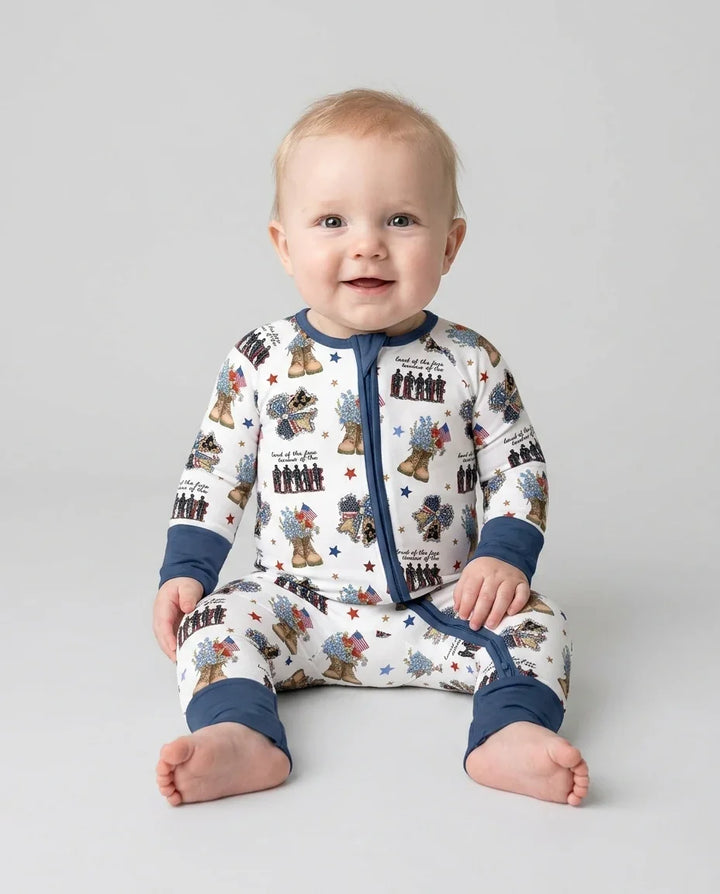 Honor the Brave Family Matching Bamboo Convertible Zippy