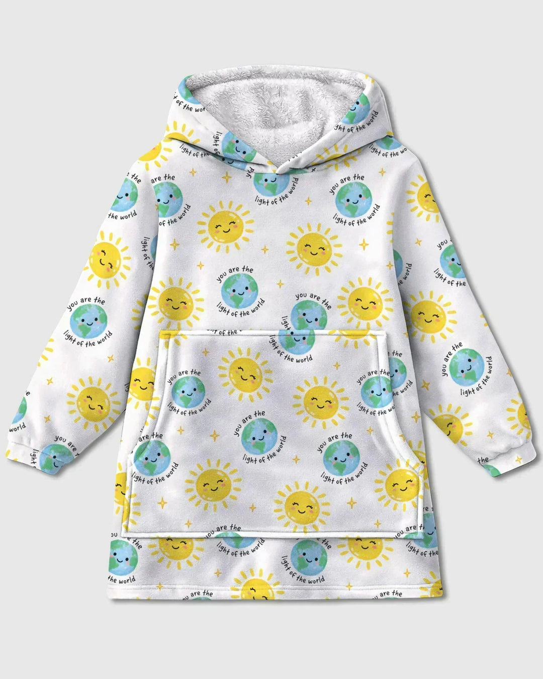 Matthew 5:14 Light of the World Wearable Bamboo Blanket Hoodie