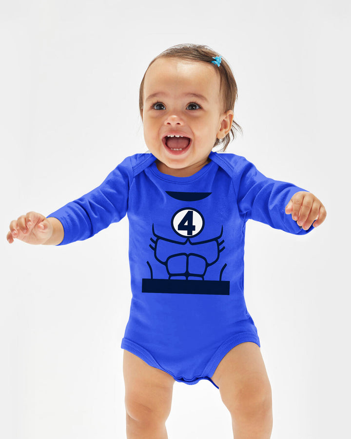 Baby Fantastic Hero Halloween Costume Bamboo Bodysuit