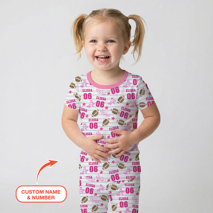 Zweiteiliges, kurzärmliges Pyjama-Set mit Marienkäfern