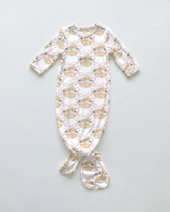 Vestido anudado de bambú Luciérnagas