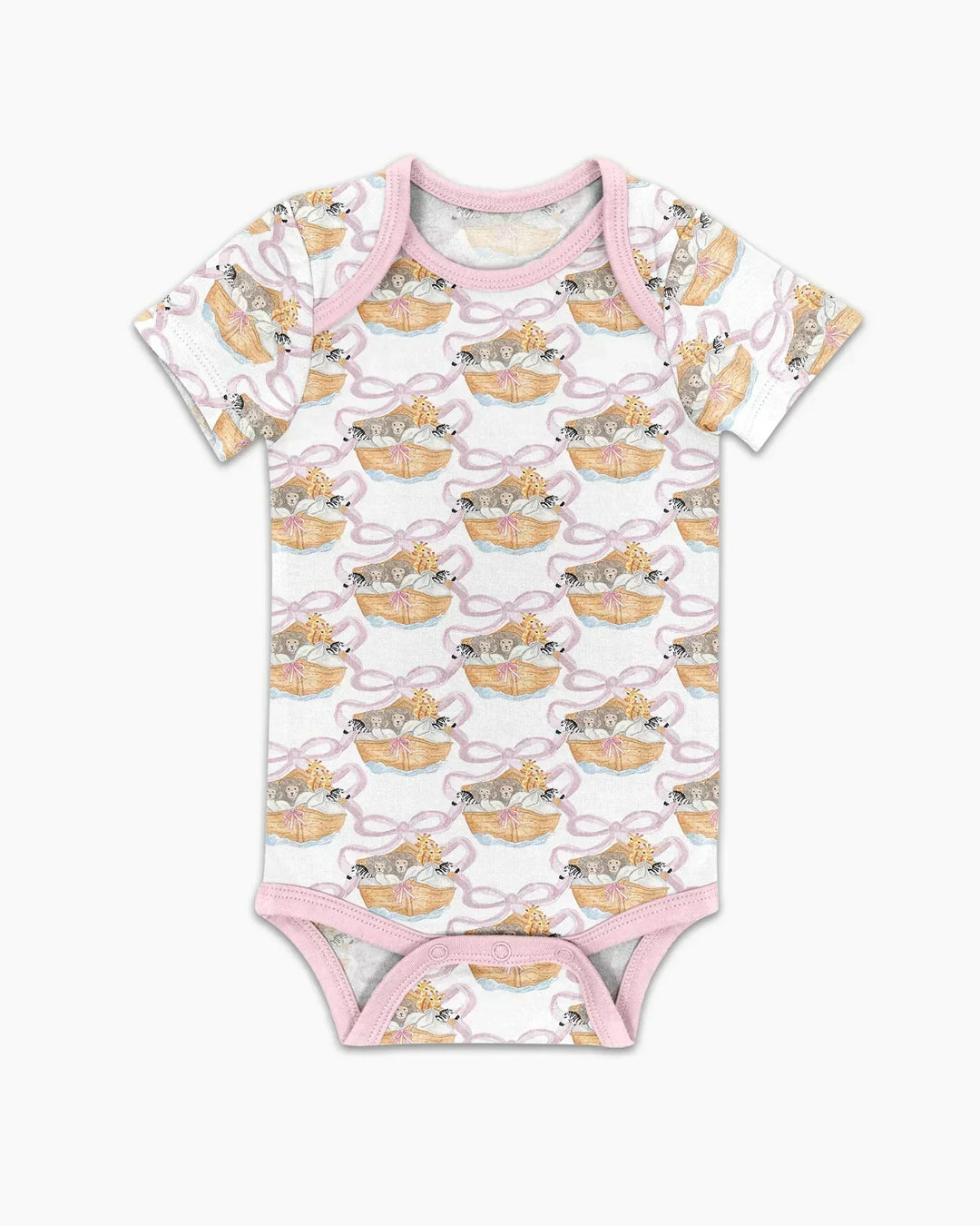 Body de bambú con estampados de cangrejo y bambú