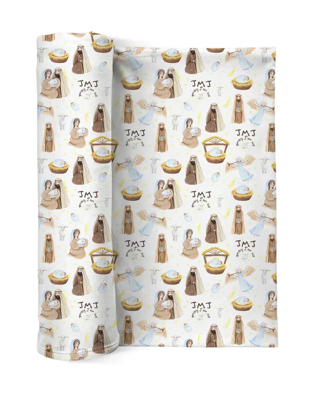 Holy Family swaddle blanket