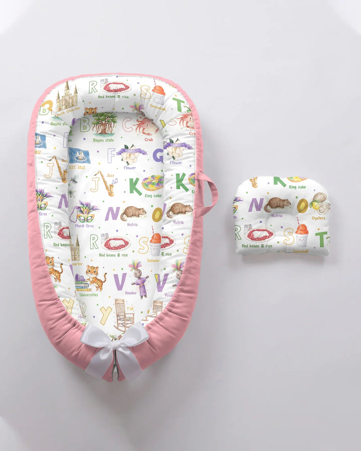 Alphabet of Lousiana Bambus Baby-Nestchen-Bett