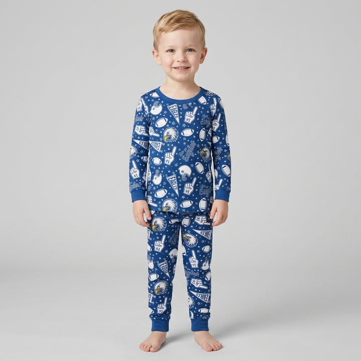 Let's go Eagles Bamboo Two Piece Long Sleeve Pajama Set