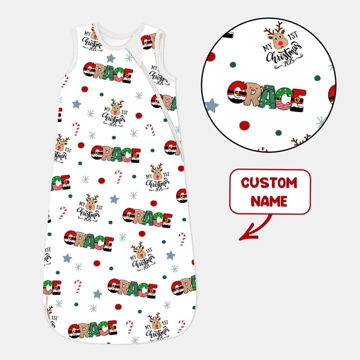Custom Name "My First Christmas 2025" - Sleep Bag (G)