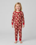 Christmas Highland Cows Bamboo Two Piece Long Sleeve Pajama Set