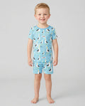 Funny Seagull DAD Bamboo Two Piece Short Sleeve Shorts Pajama Set