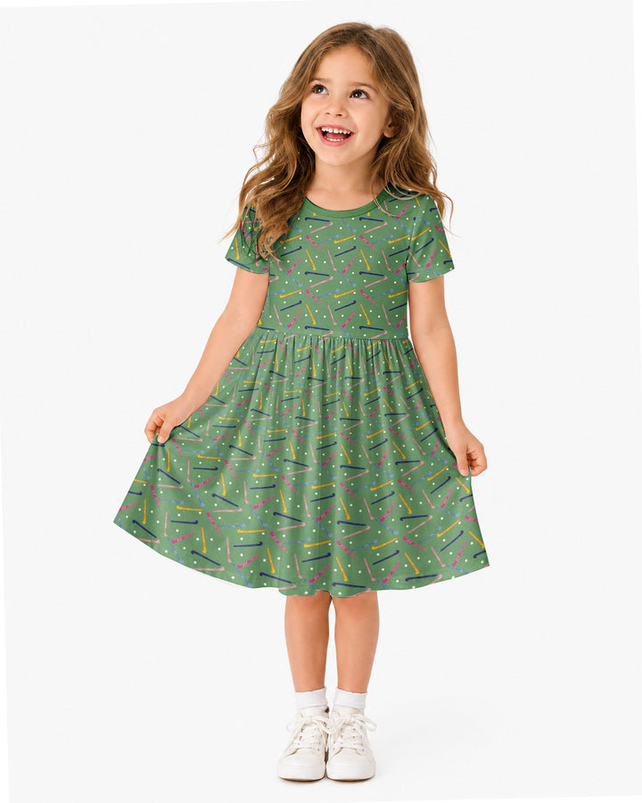 Field Hockey Fun Bamboo Twirl Dress