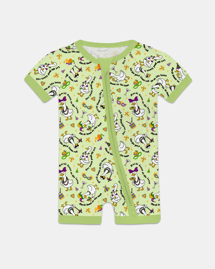 Mardi Gras Silly Goose Shorty Zippy