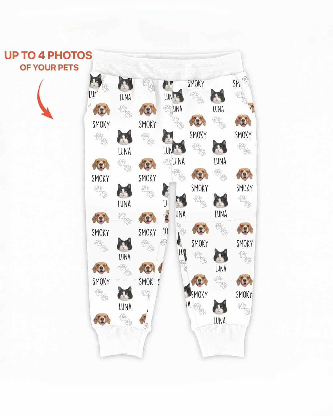 Custom Name and Pet Photos Jogger