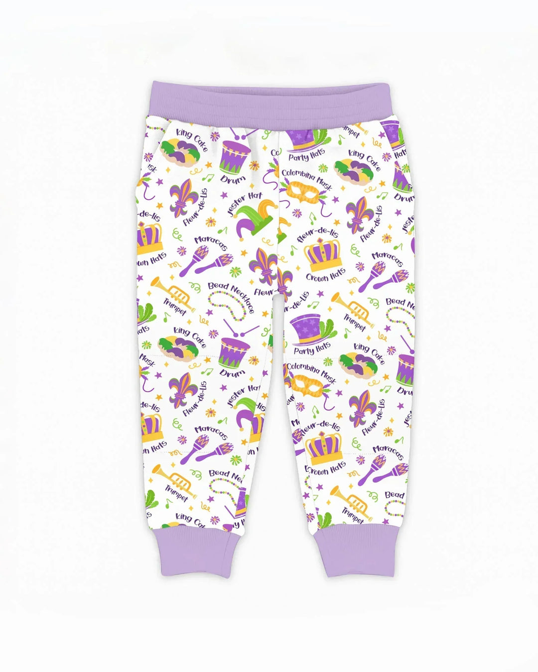 Mardi Gras Family Matching Bamboo Jogger