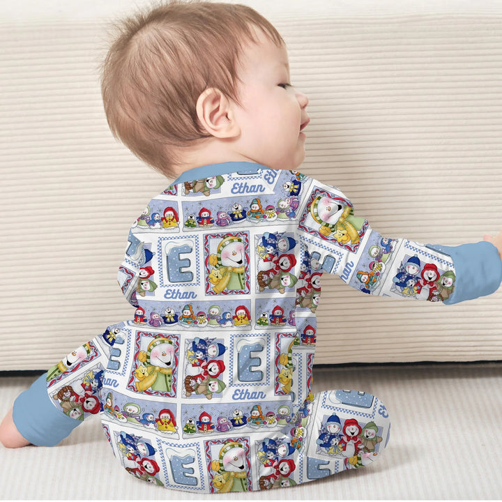 Gerippte Babykleidung mit individuellem Foto - Weich &amp; Skizzenhaft