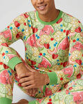 Sweet Summer Fruits Family Matching Bamboo Men's Pajama Set