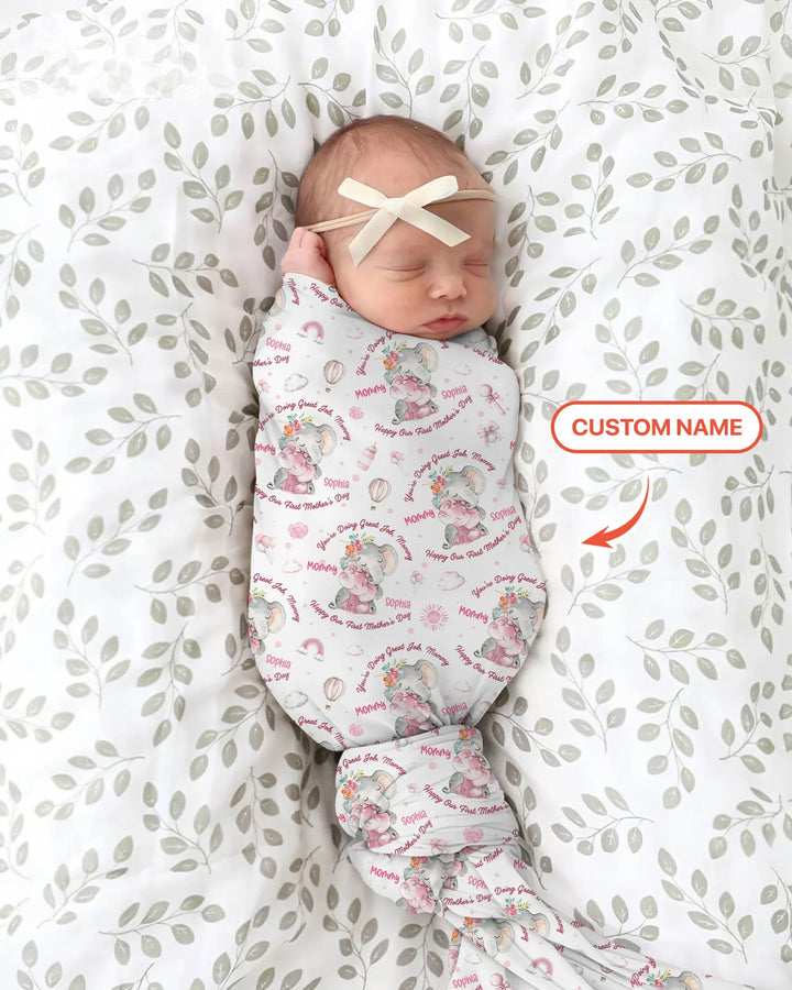 You're Doing Great Job, Mommy swaddle blanket