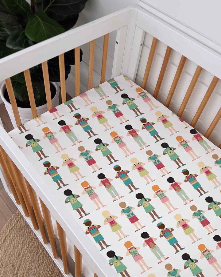Vorlage: Maßgeschneidertes Spannbettlaken für Babybett (Bambus)