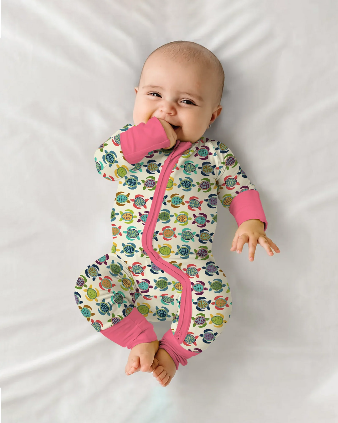 Happy Turtle Parade Bamboo Convertible Zippy