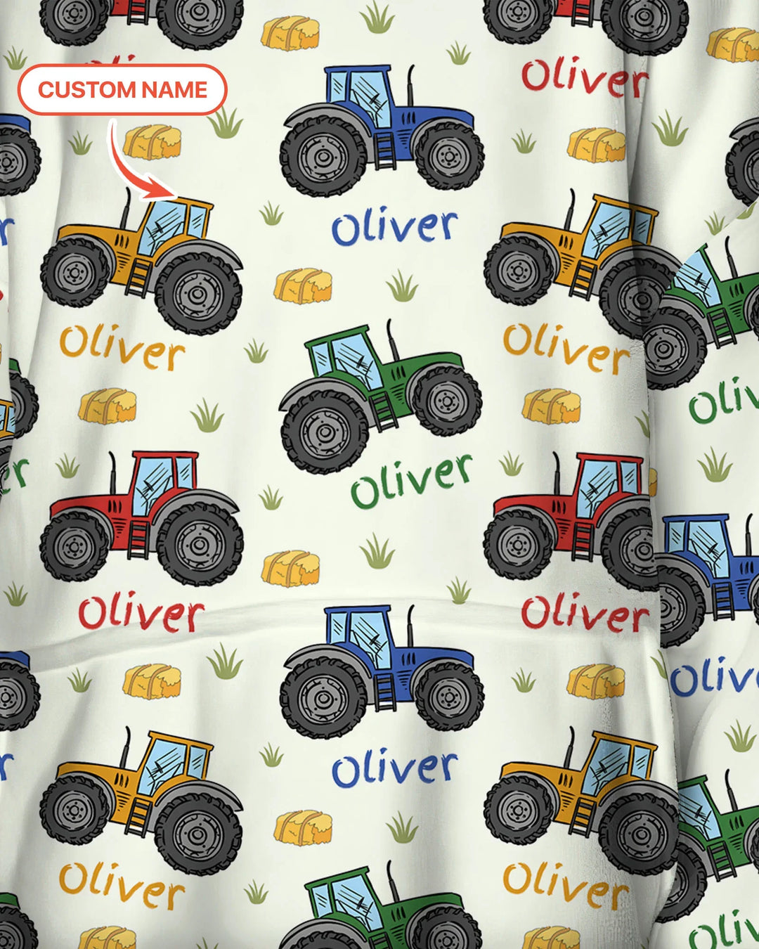 Custom Name A Little Dirt Never Hurt Bamboo Blanket Hoodie