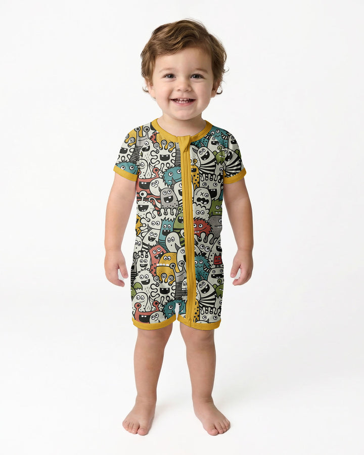 Monsters And Friends Bamboo Shorty Zippy