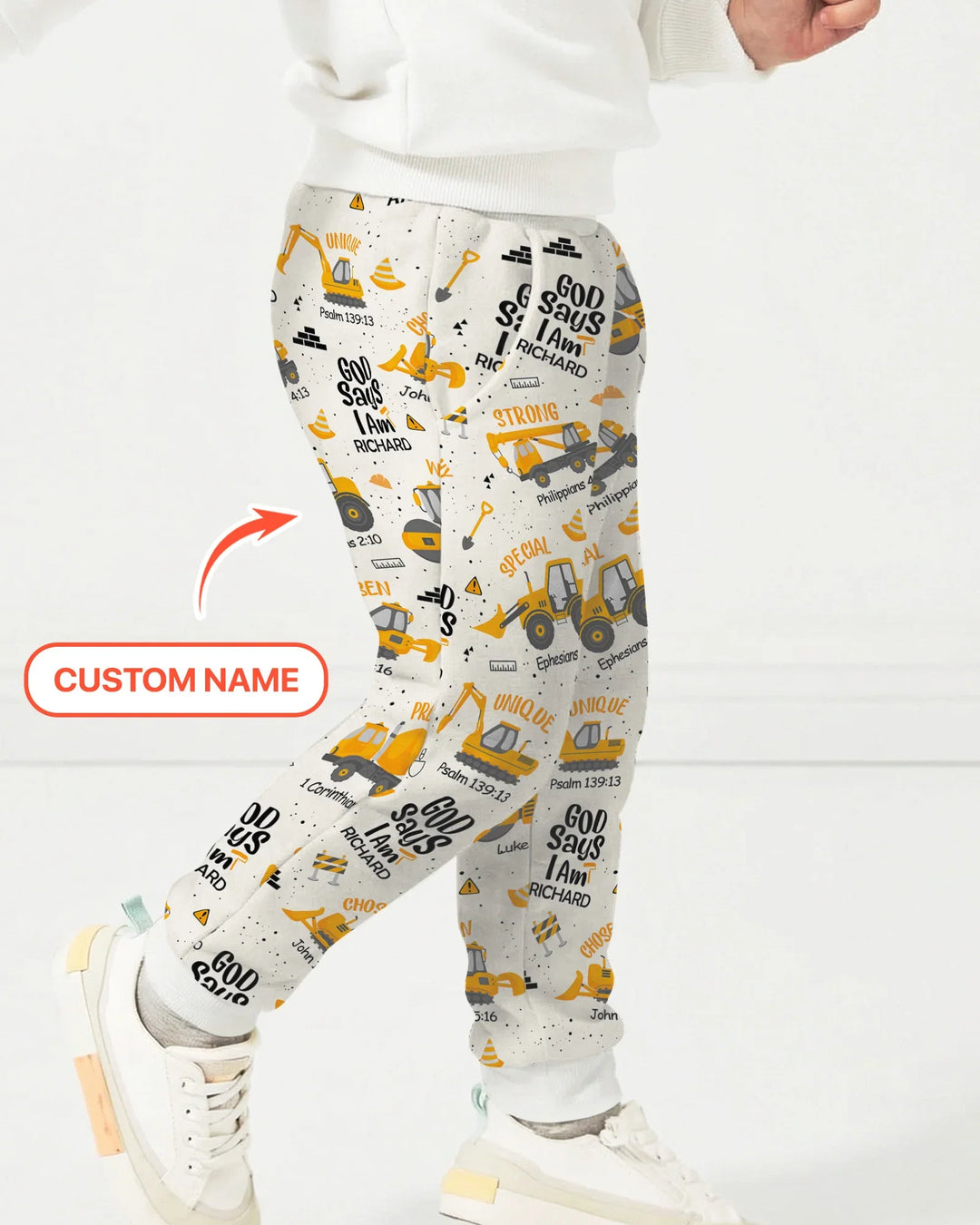 Custom Name God Says I Am Boy Jogger