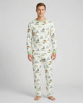 Dinos On The Green Daddy & Me Matching Bamboo Men's Pajama Set