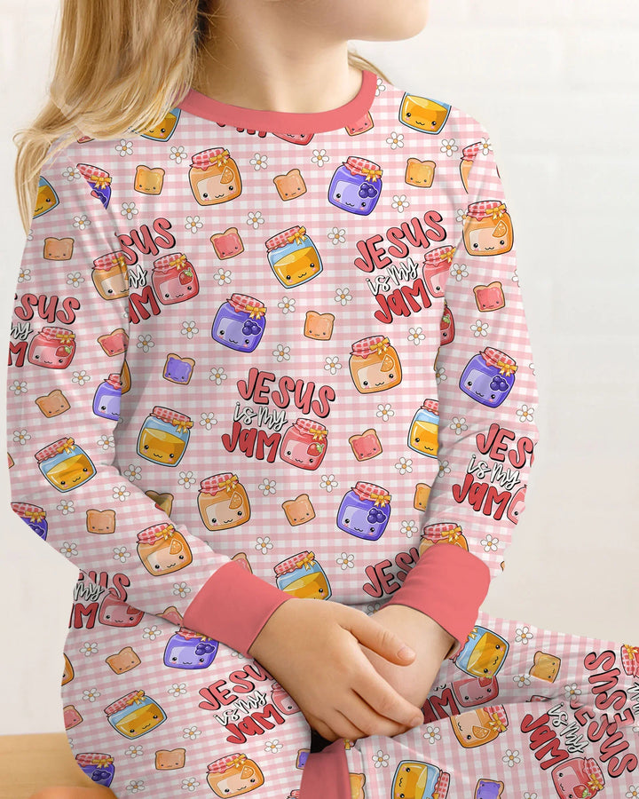 Jesus is My Jam Bamboo Two Piece Long Sleeve Pajama Set
