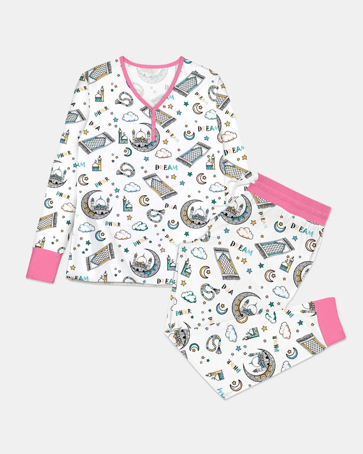 Dua, Dhikr, Dream Matching Family Women Pajama Set