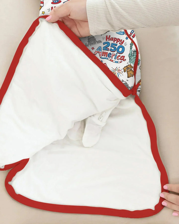 Happy 250 America I love USA Bamboo Sleep Bag