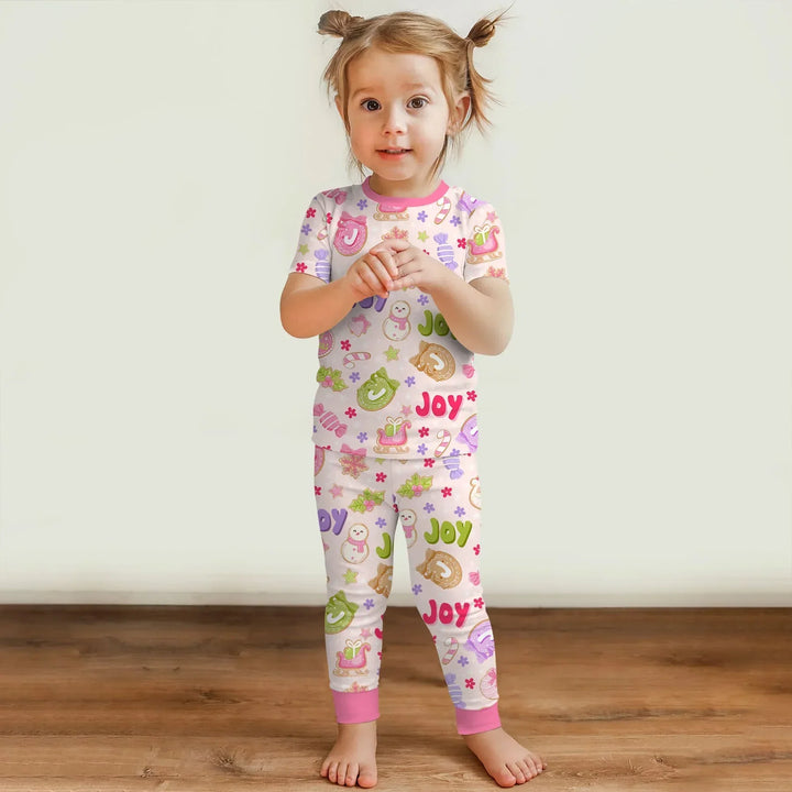 Zweiteiliges, kurzärmliges Pyjama-Set mit Marienkäfern