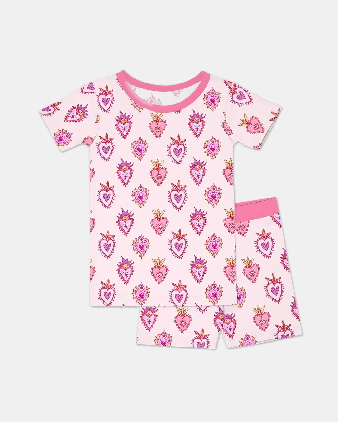 Mi Milagro Two Piece Short Sleeve Shorts Pajama Set