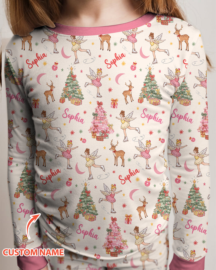 Christmas Checkered Bamboo Two Piece Long Sleeve Pajama Set