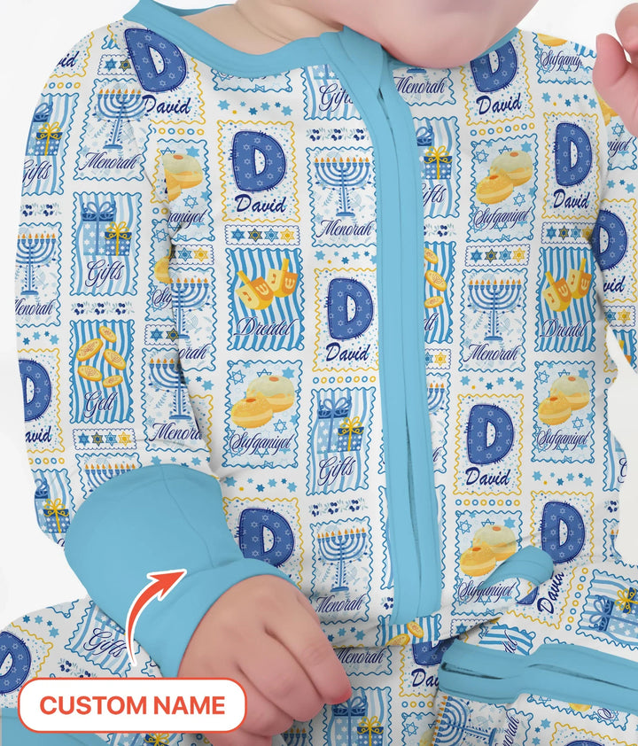 Light of Hanukkah Custom Name Convertible Zippy