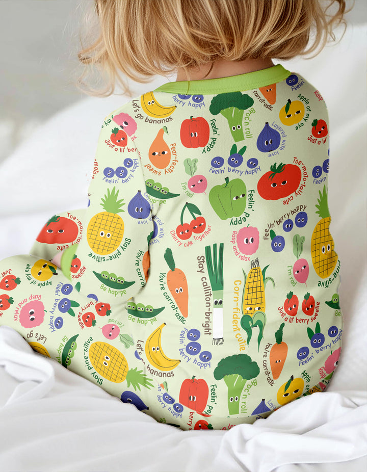 Little Veggie Garden Two Piece Long Sleeve Pajama Set
