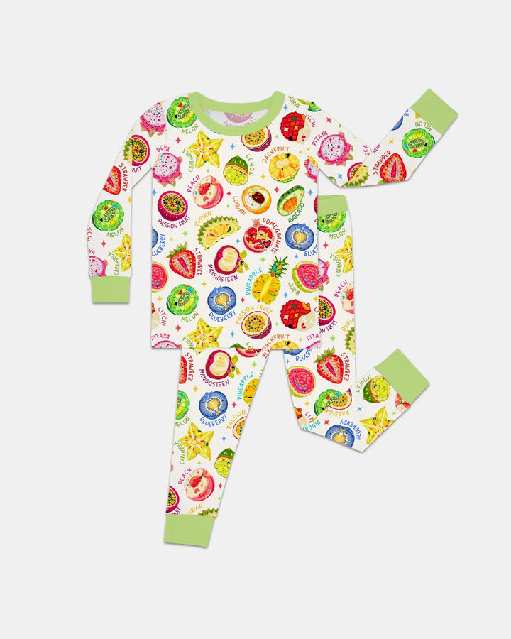 Conjunto de pijama de dos piezas de manga larga de bambú Juicy World