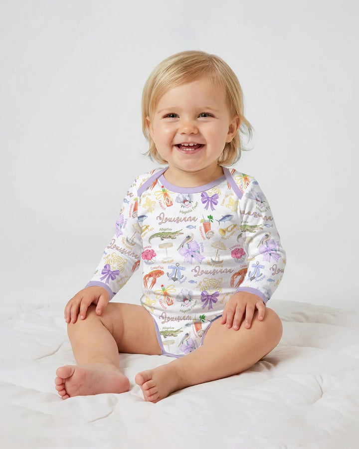 Louisiana Preppy Summer Bamboo Bodysuit
