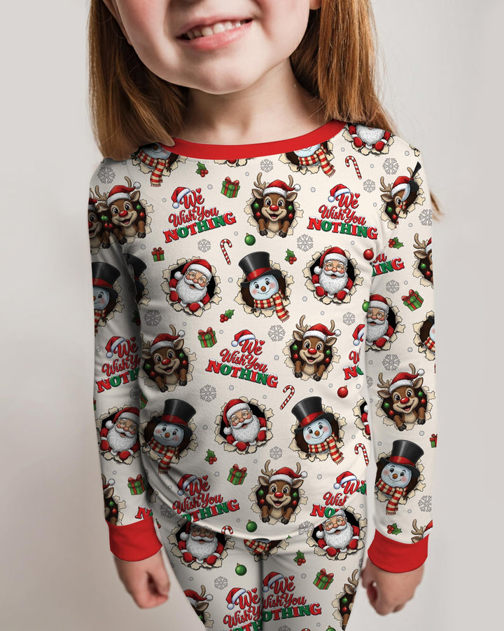 Funny Butt Christmas Squad Bamboo Two Piece Long Sleeve Pajama Set