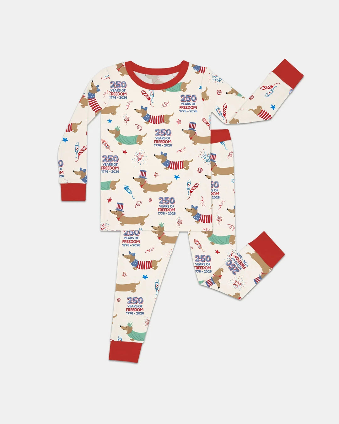 250 Years Of Freedom Two Piece Long Sleeve Pajama Set