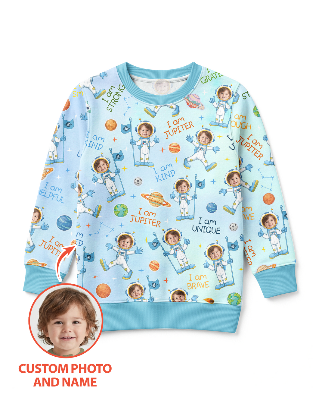 Custom Template Bambus-Rundhals-Sweatshirt