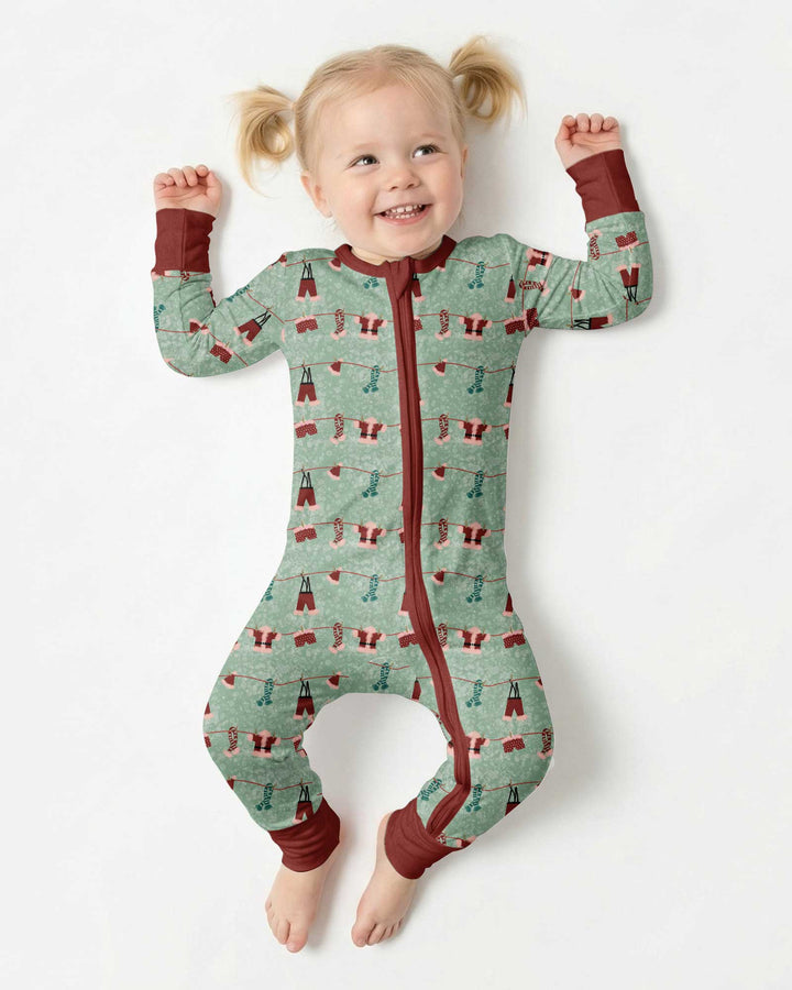 Santa In The Snow Bamboo Convertible Zippy