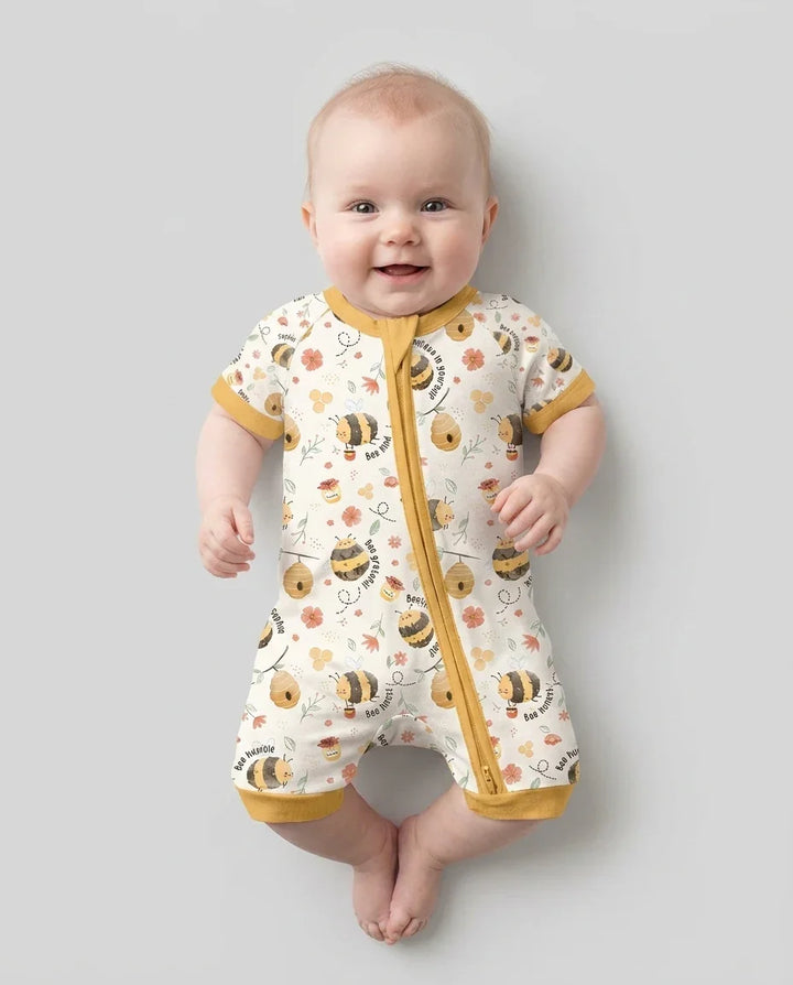 Bee Kind Custom Name Bamboo Shorty Zippy