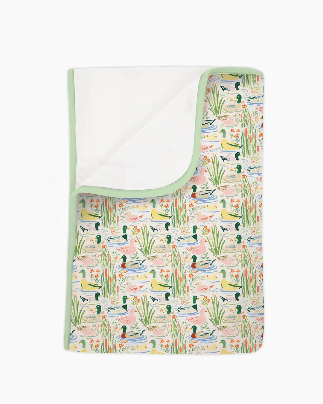 Whimsical Mallard Duck Bamboo Blanket